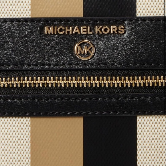 Michael Kors Handbag Kempner Large North South Tote Black Camel AUTHENTIC NWT - Picture 5 of 11